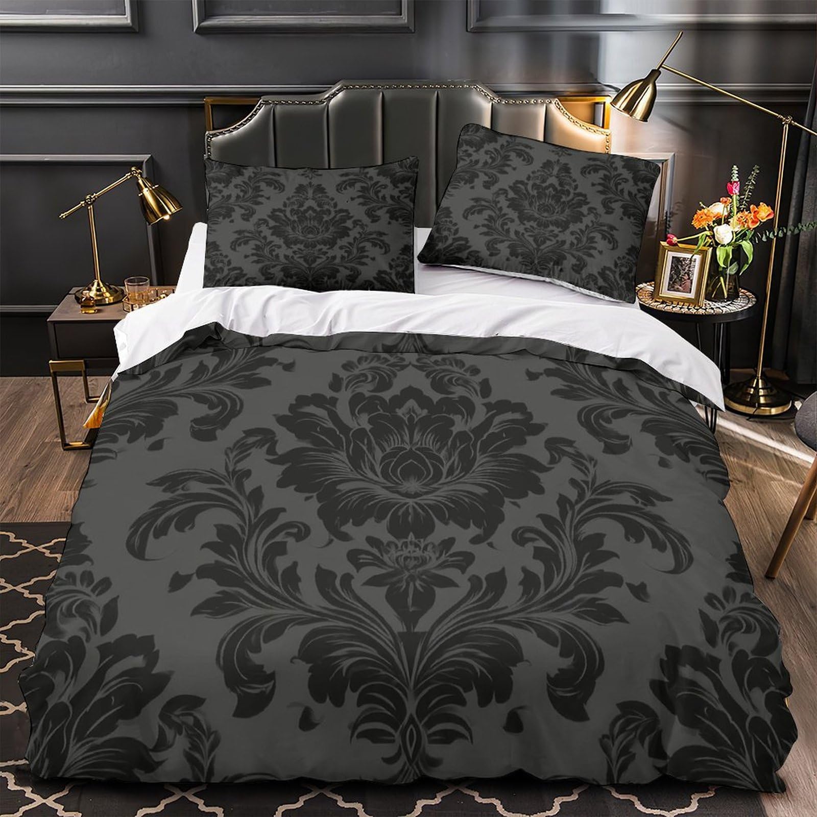 Housse de couette chat noir pour une chambre d'enfant ou adulte design