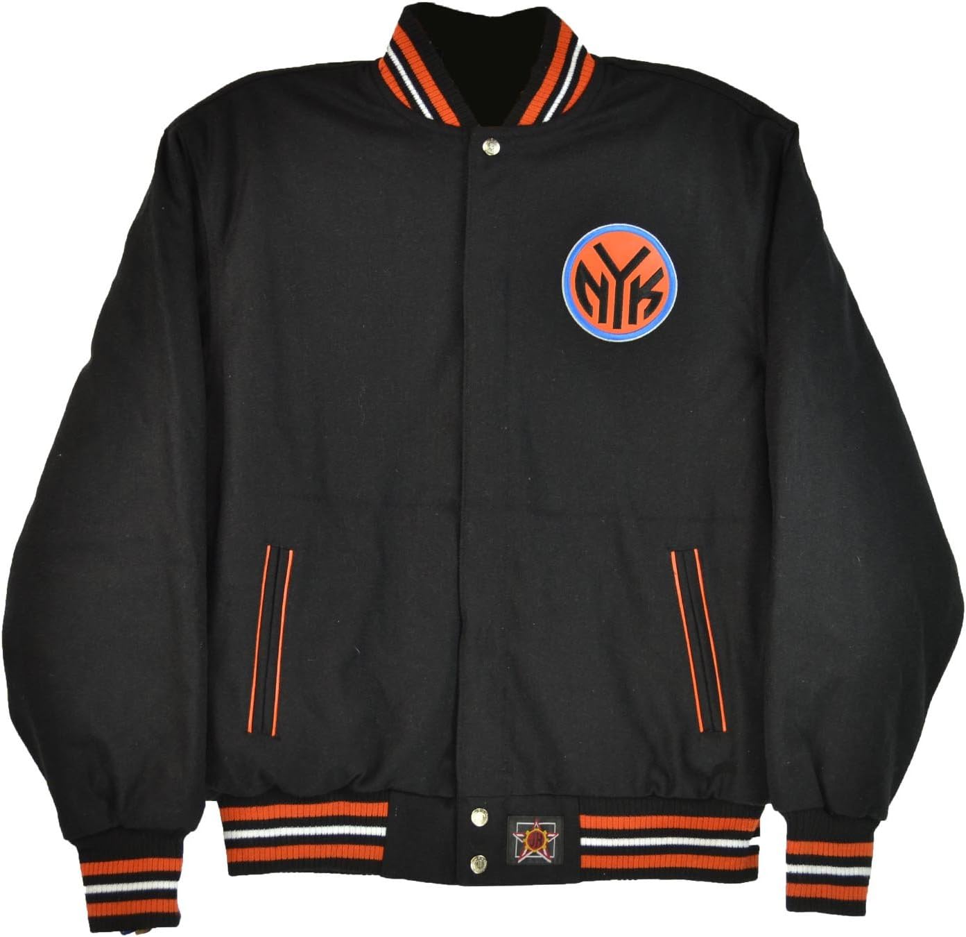 NBA New York Knicks Reversible Men's Jacket Black/Orange kni103rev2-blk (Size XL)