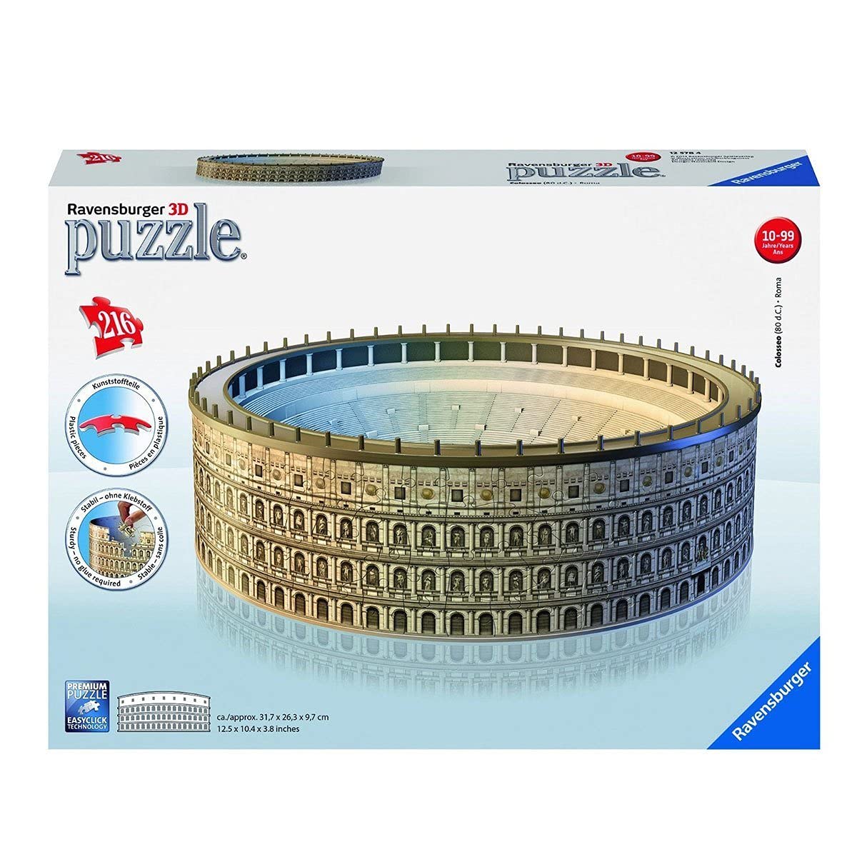 Ravensburger - 12578 - Puzzle 3D Building - 216 Pièces - Colisée