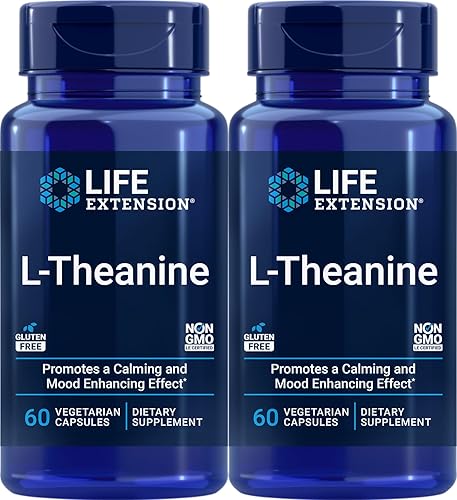 Miniatura 10 de Life Extension L-teanina 100 mg 60 cápsulas vegetarianas apoya un efecto calmante y potenciador del estado de ánimo aminoácidos derivados del té sin