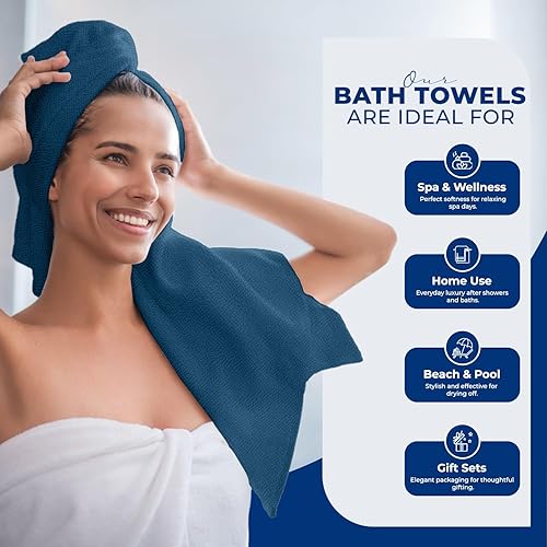 Miniatura 6 de DAN RIVER - Juego de toallas de baño 100% algodón