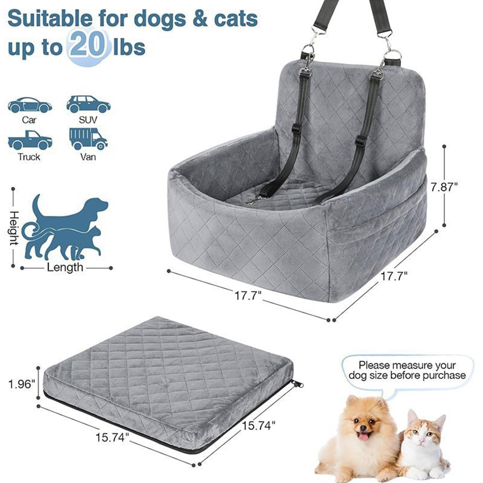 Chien extrêmement doux avec rembourrage à mémoire de forme pour une libération rapide de sécurité mettant en évidence les ceintures modifiables dans les automobiles Chien avec ceintures