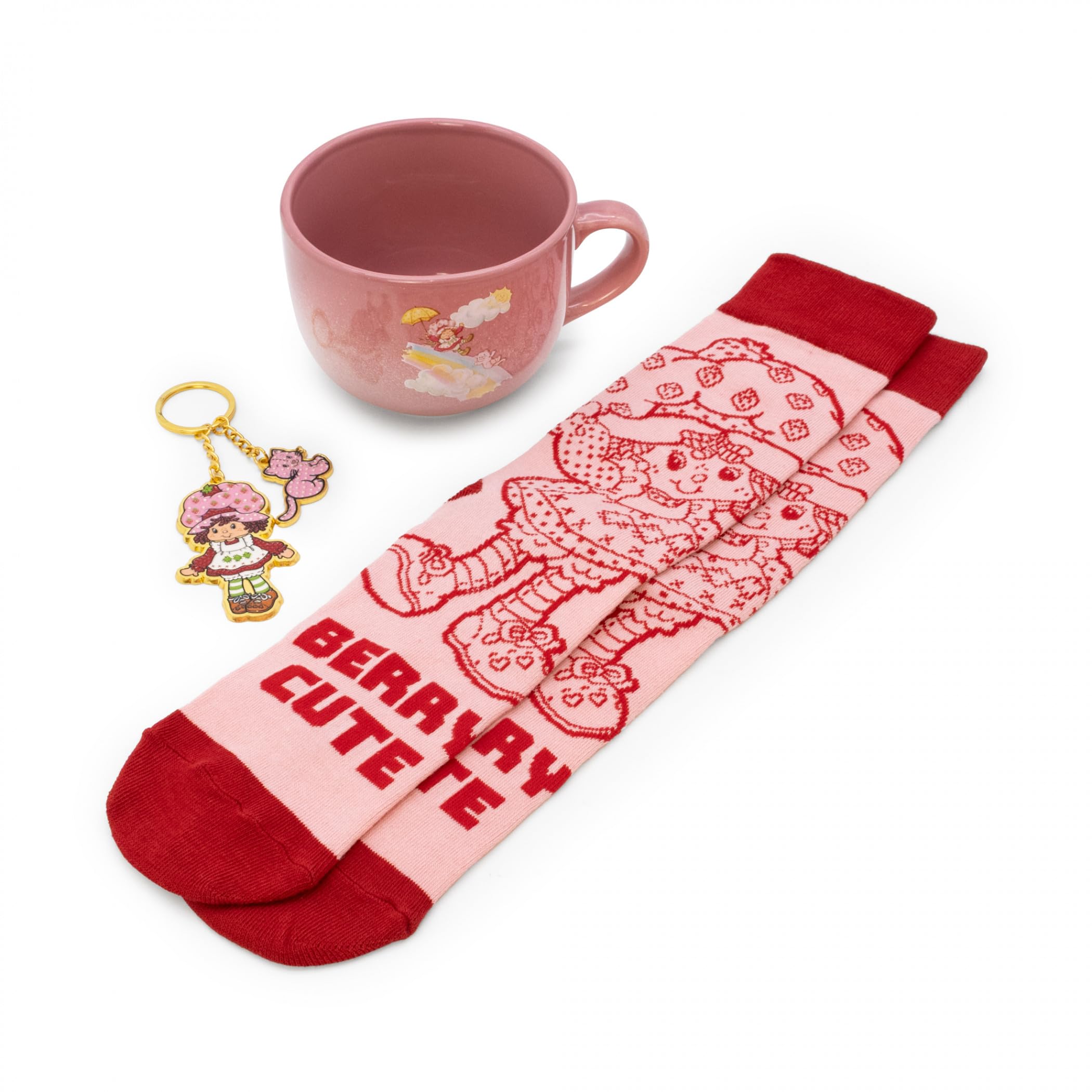 Amazon.com: Culture Fly Strawberry Shortcake Mug Sock and Key