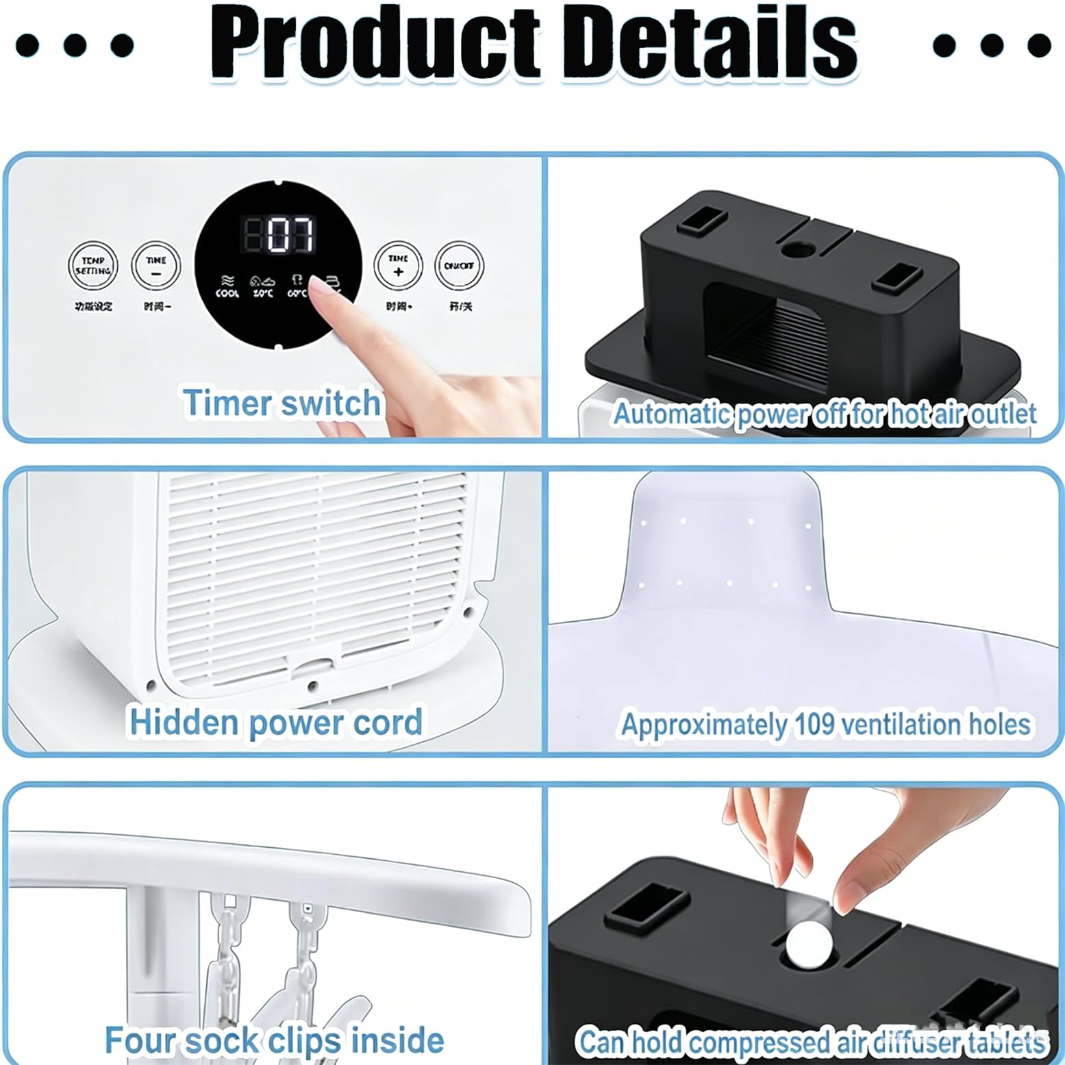 Stiratrice Automatica 1400W, Stiratrice a Vapore Gonfiabile per Camicie Di Qualsiasi Tipo Di Tessuto, Abbigliamento E Scarpe, Asciugatrice E Dispositivo Antipiega a Mani Libere, Temperatura Regolabile