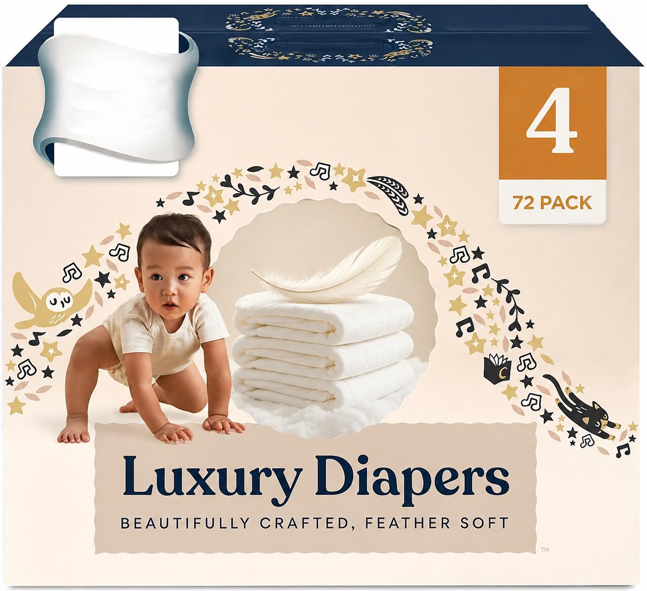 Luxury Baby Diapers (4, 72, Count)