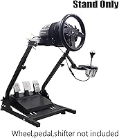 Vista 2 de Soporte para volante de carreras, altura ajustable y plegable, compatible con Logitech G25, G27, G29, G920 Gaming Cockpit