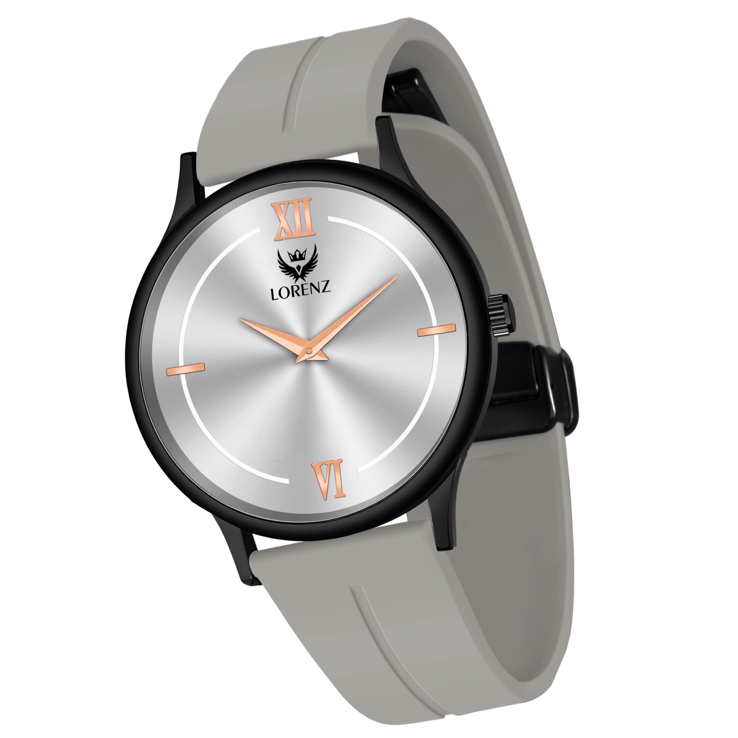 LORENZ Slim Case Analog Watch with Grey Magnetic Lock Strap|Watch for Men & Women| MK-4071R (B0CT3NPZP9) Amazon Price History, Amazon Price Tracker