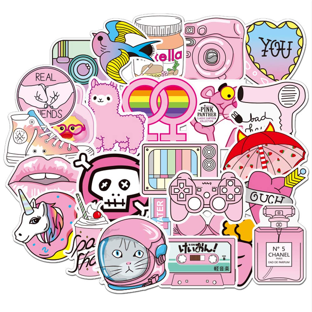 Girl Cute Lovely Laptop Stickers Water Bottle Skateboard Motorcycle Phone Bicycle Luggage Guitar Bike Sticker Decal