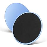 Krightlink Exercise Core Sliders Core Sliding Discs, Dual Sided Workout Sliders for Full Body Workout on Carpet or Hardwood Floor, Training Abdominal Core Strength (Blue - 1 Pair)