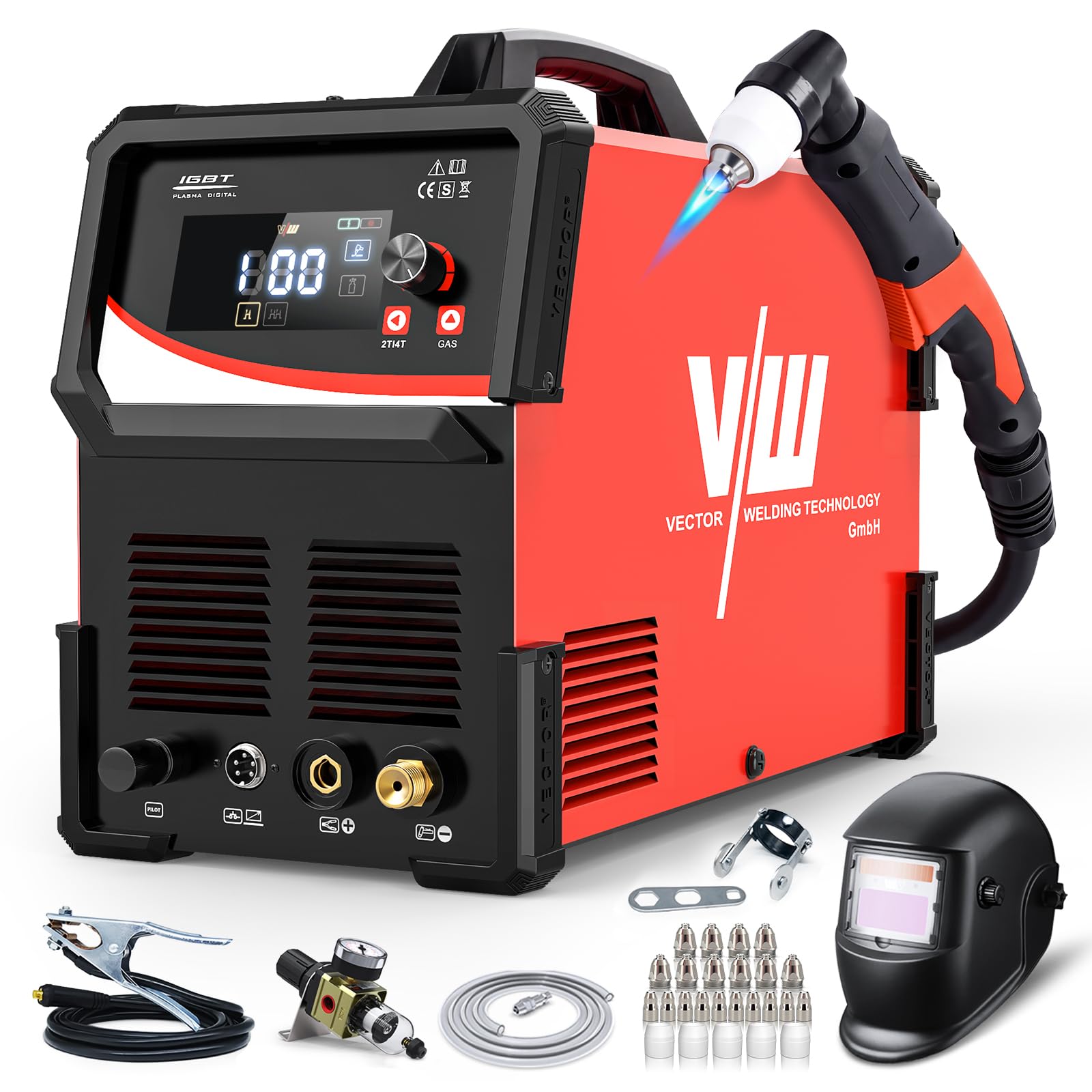 VECTOR WELDING Cortador de Plasma 100A 400V IGBT Inverter HF Profesional