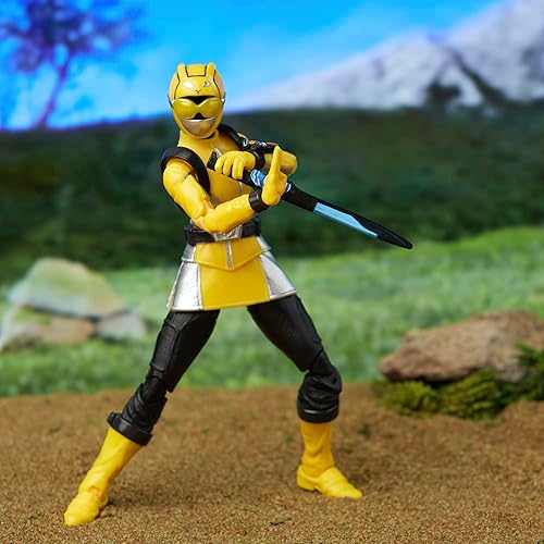Miniatura 9 de Power Rangers Lightning Collection Beast Morphers Yellow Ranger - Figura de acción a escala de 6 pulgadas, juguetes y figuras de acción para niños a