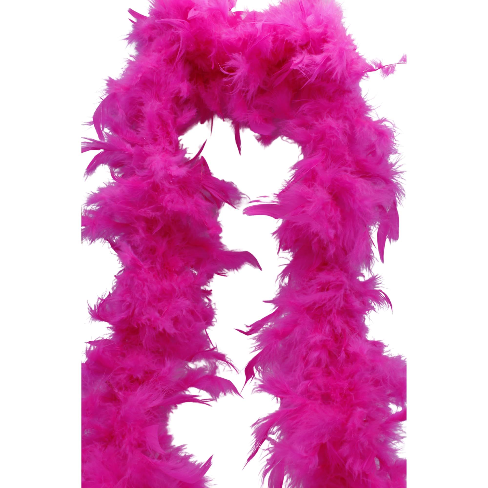 UV FLOOR - Boa En Plumes Fluo - Qualité Premium - Accessoire Fluorescent - Fête - Déguisement - 1m80 - Rose Fluo