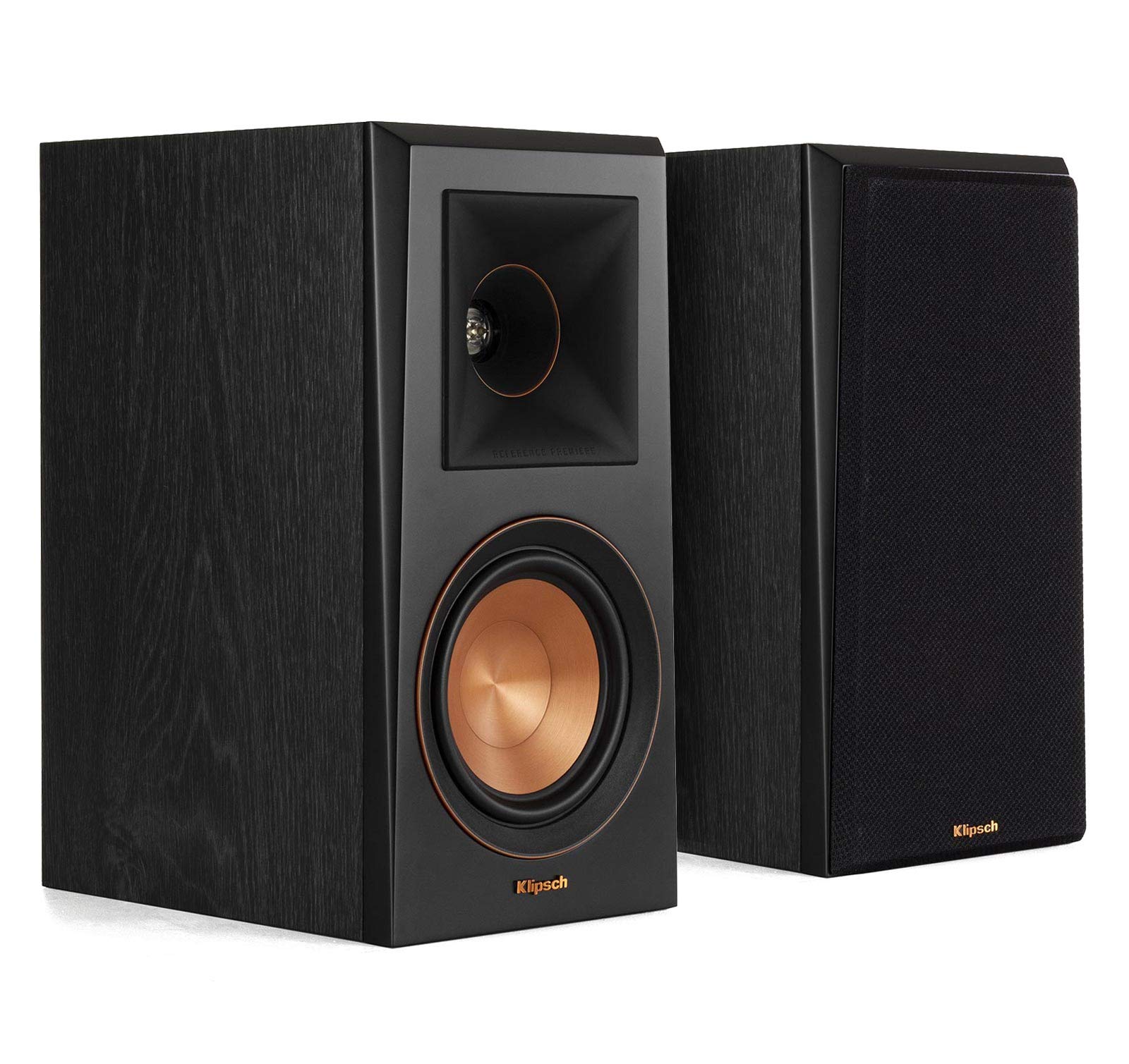 Klipsch RP-500M Bookshelf Speakers (Pair) (Ebony) (Renewed)