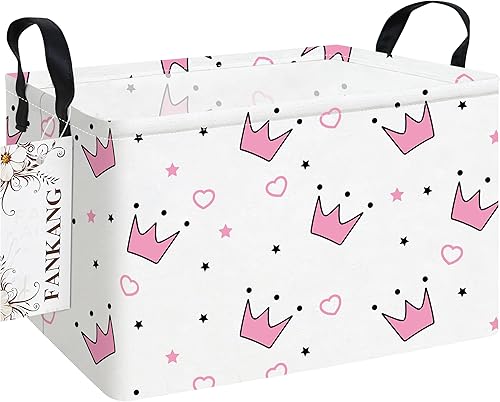 Miniatura 17 de FANKANG - Cestos de almacenamiento, cesta de lavandería plegable de lona para cuarto infantil con revestimiento impermeable de PE, grandes cestas de