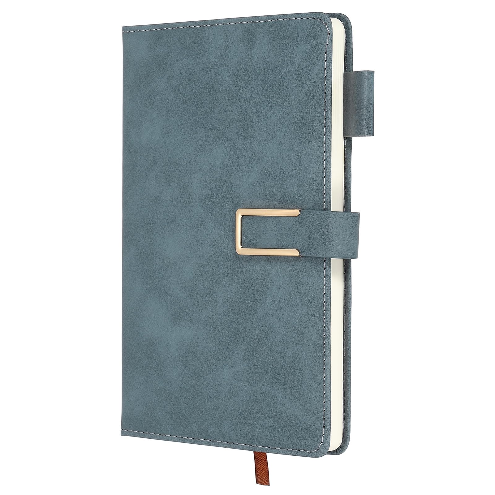 PATIKIL Lined Journal Notebook Magnetic 8.3" x 5.7" A5 100 Pages 80 GSM, Gray Blue