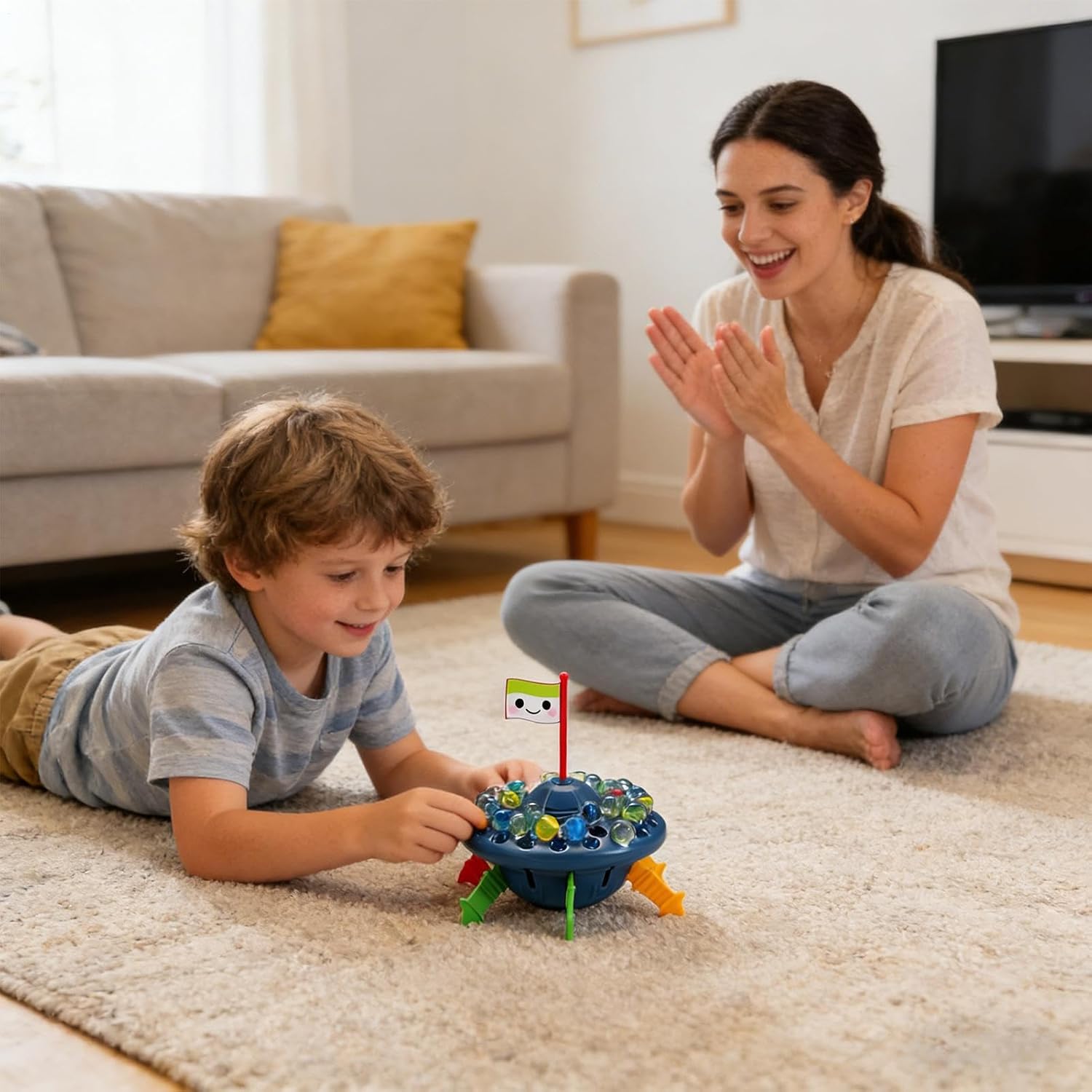 Marble Balance Board Game - Family Challenge Game | Marble Balance Toy, Educational Tabletop Play, Parent Child Activity, Kids Logic Games, Brain Training Set for Kids Parents Home Family Night Party