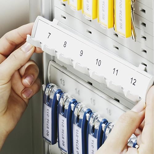 Miniatura 5 de Durable Caja de seguridad para llaves 48  Armario para llaves de bloqueo giratorio montado en la pared para hasta 12 llaves de clip  Caja fuerte de
