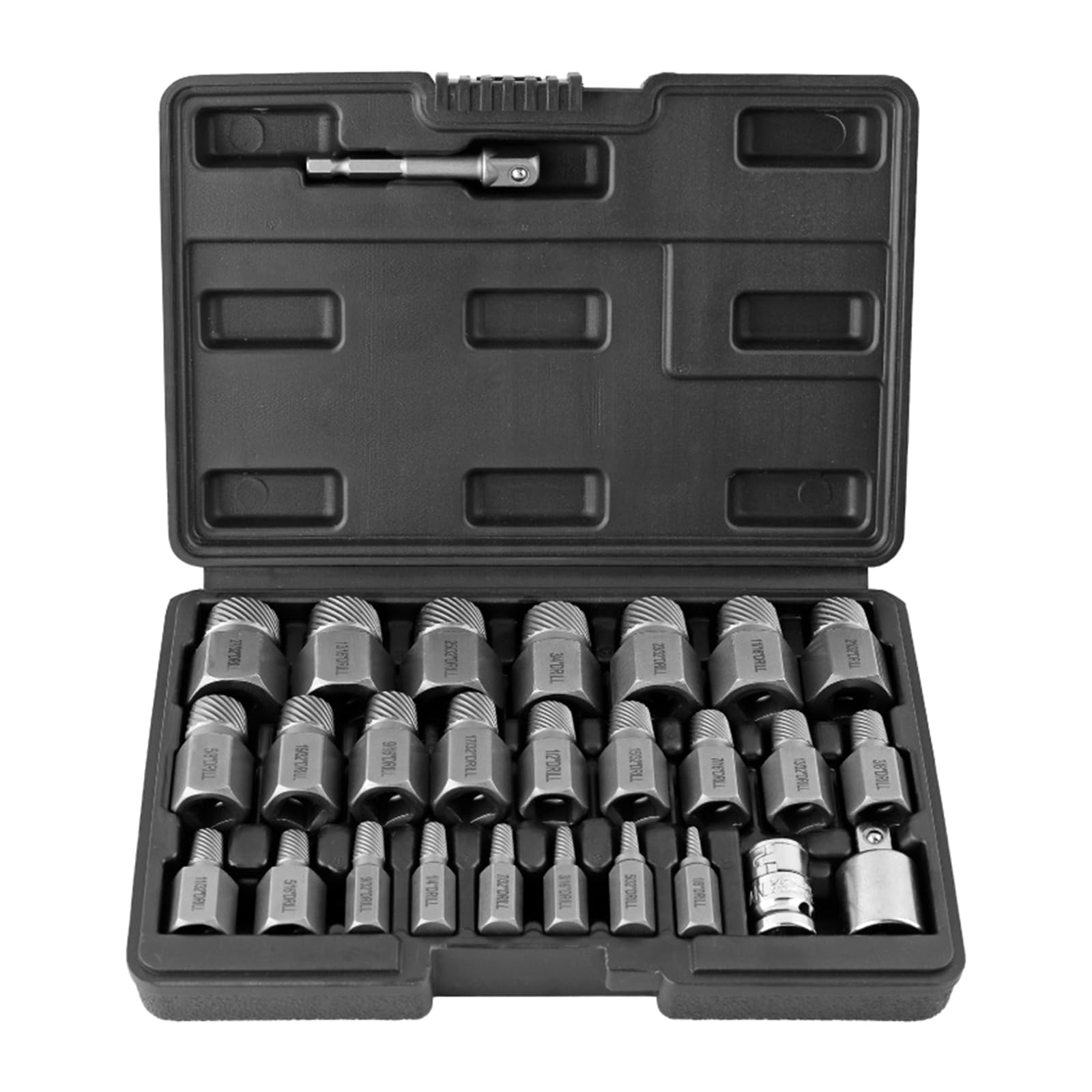 Tsophreniq Duty Screw Extractor Removal Set Suitable For Rusty Damaged Bolts Nut With Storage Box Home Workshop Use Brokend Screw Removal