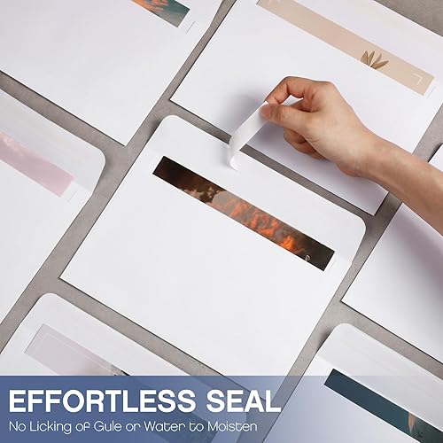 Miniatura 7 de 800 sobres autoadhesivos imprimibles a granel para invitaciones, bodas, baby shower, fotografía, notas de agradecimiento, postales, tarjetas de