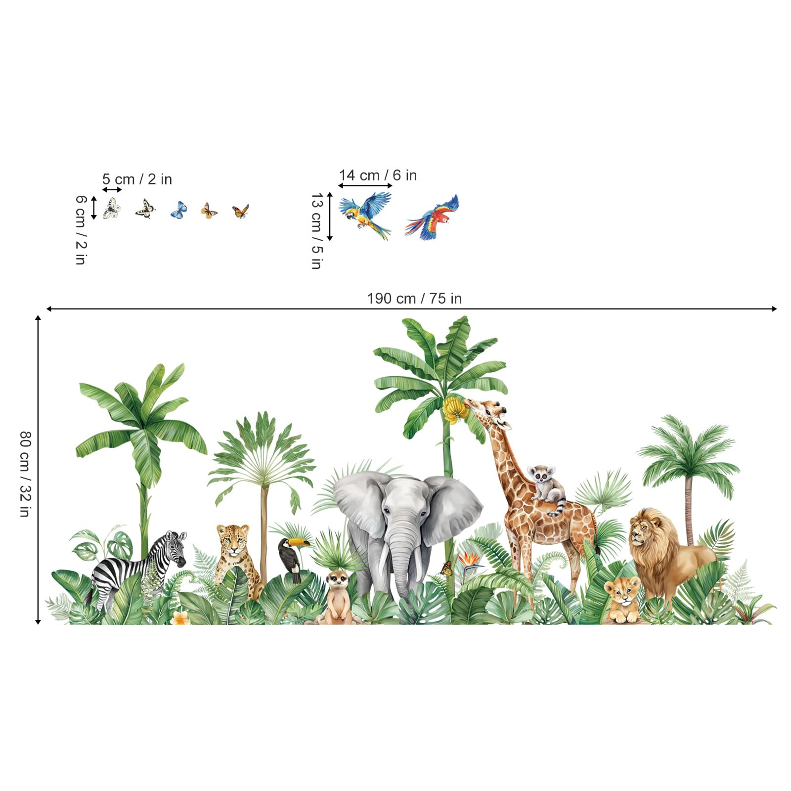 decalmile Jungle Dierlijke Boom Muurstickers Olifant Giraf Leeuw Safari Dier Muurtattoo Babykinderkamer Kinder Slaapkamer Wanddecoratie decalmile Jungle Dierlijke Boom Muurstickers Olifant Giraf Leeuw Safari Dier Muurtattoo Babykinderkamer Kinder Slaapkamer Wanddecoratie