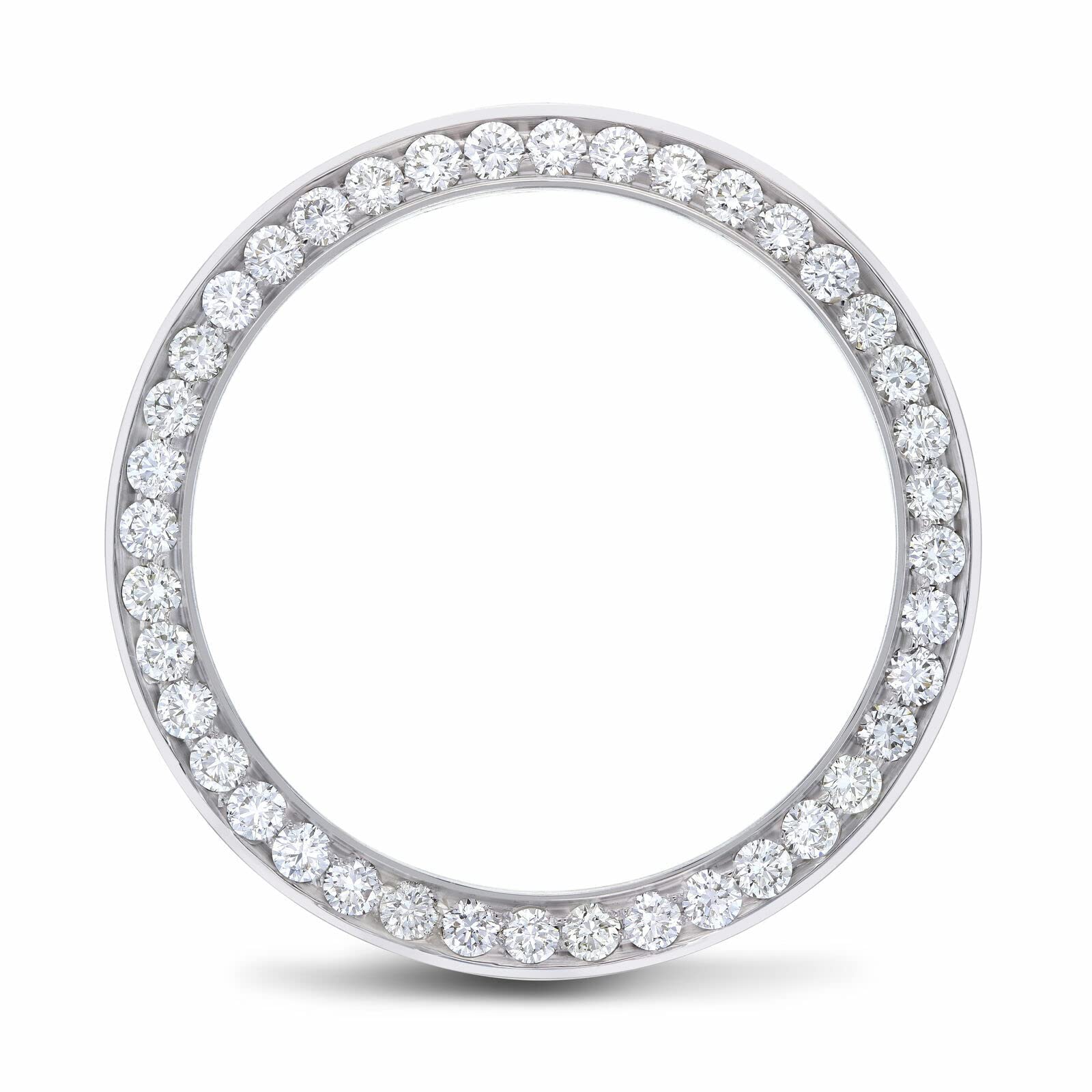 36MM 3CT BEAD NATURAL DIAMOND BEZEL 14KW ROLEX OYSTER QUARTZ 19018 19019 19049