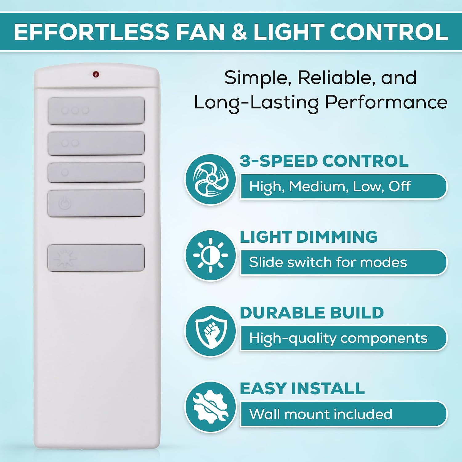 Camden Ceiling Fan Remote Control for Harbor Breeze Camden Fans 42311 42312 42472
