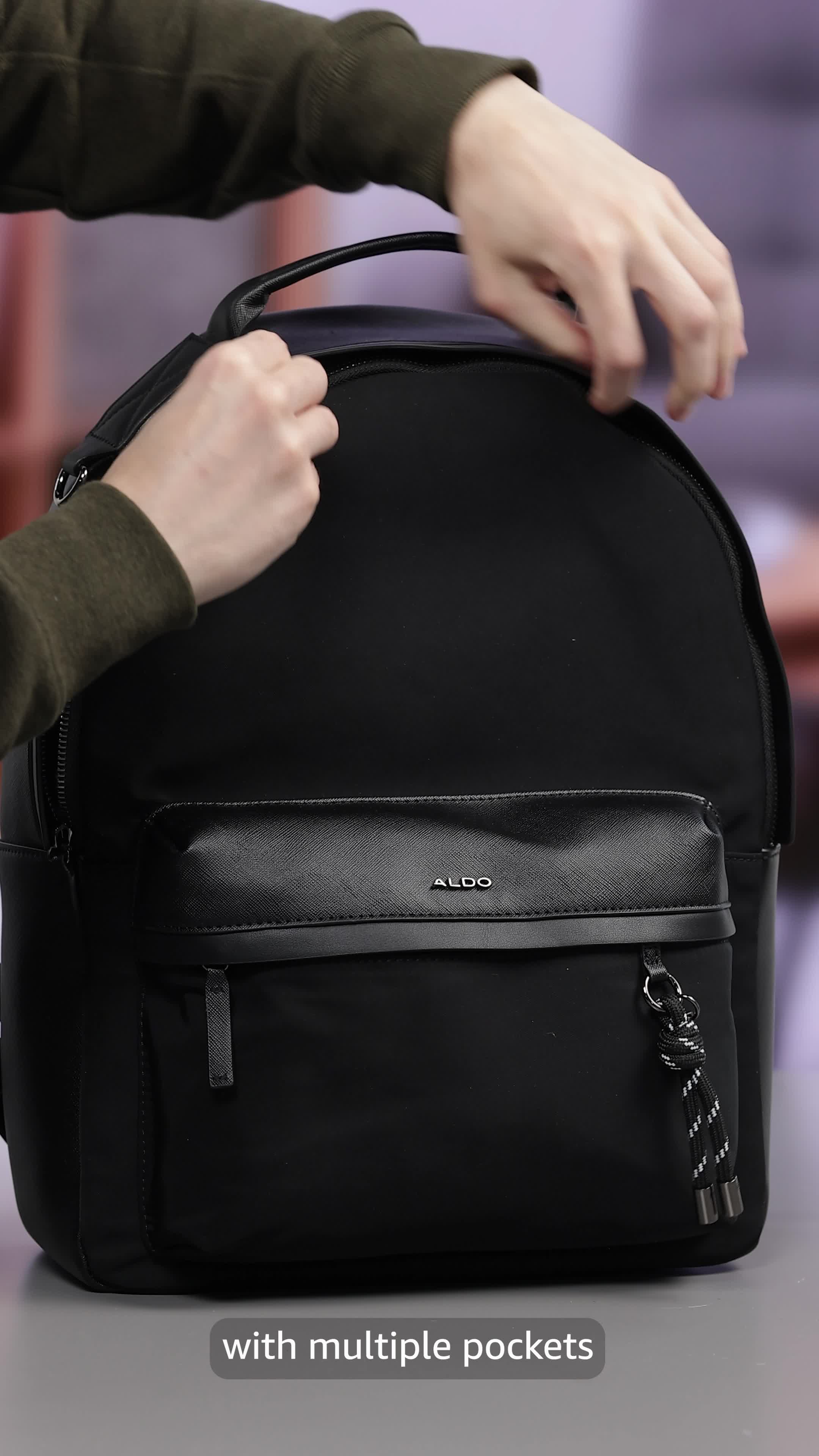 Aldo Mens Black Simon Backpack: Buy Online at Best Price in UAE