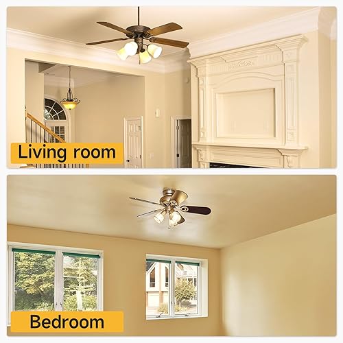 Miniatura 7 de SHINESTAR Paquete de 6 bombillas LED E12, equivalente a 40 W, blanco cálido de 2700 K, base de candelabro A15, no regulables