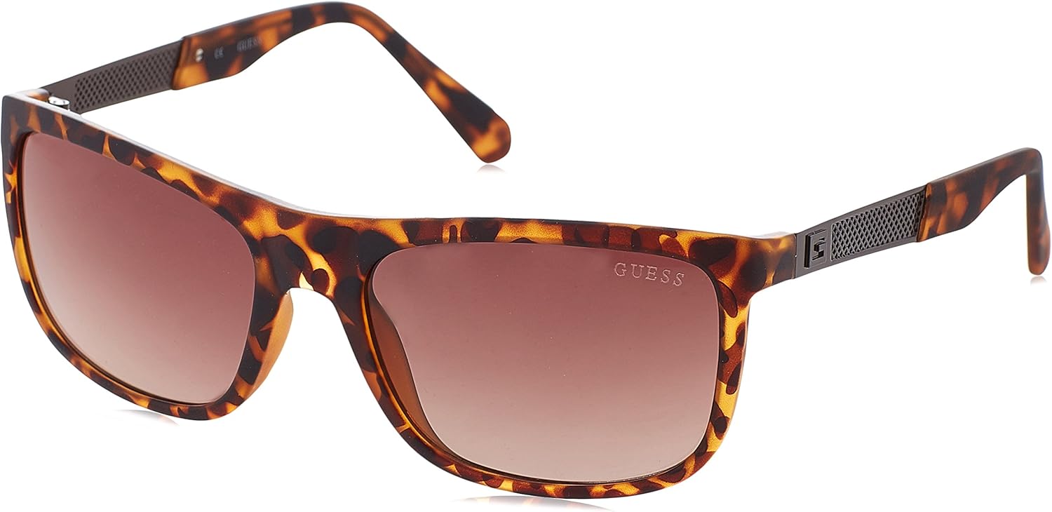 Guess Mens GU6843 Fashion Sunglasses, Matte Tortoise