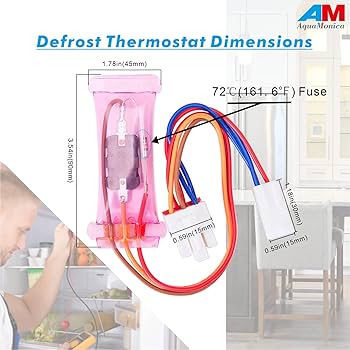 Amazon.co.jp: AquaMonica 冷蔵庫バイメタル霜取り