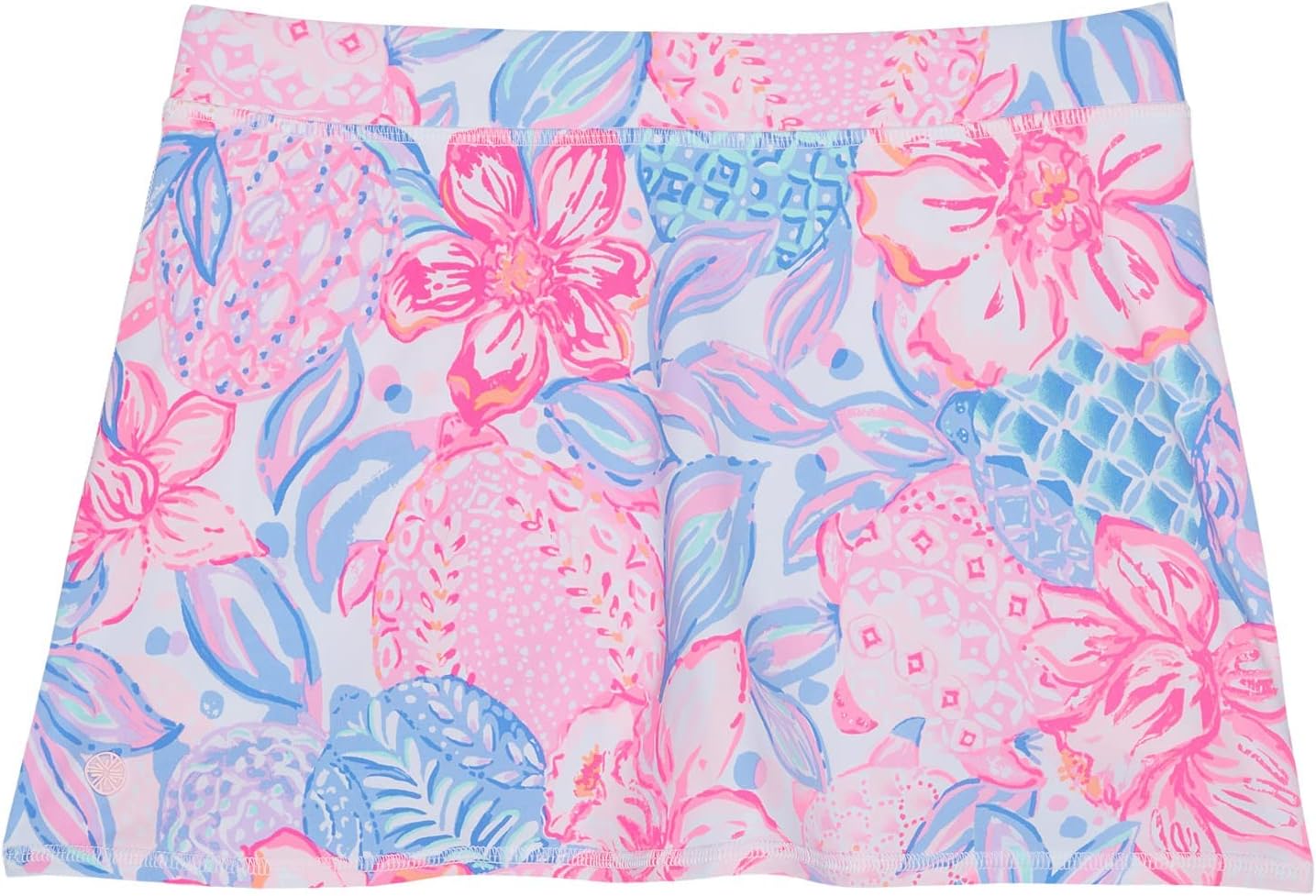Lilly Pulitzer Kids Mini Aila UPF 50+ Skort for Kids (Toddler/Little Kids/Big Kids) - Cotton - All-Over Print Pink Isle XS (2-3 Toddler) One Size
