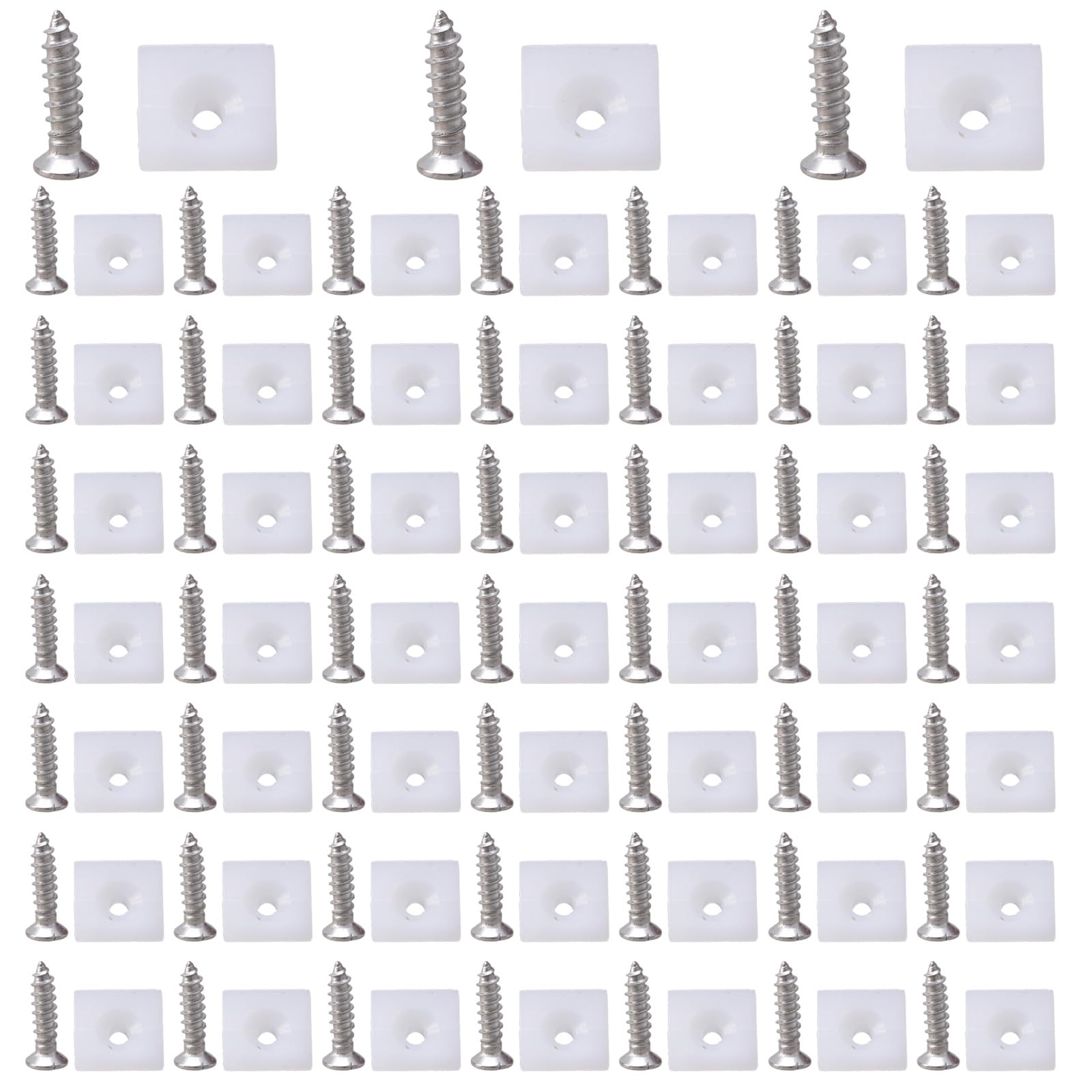 100 / 150Pcs Drawer Wedges with Screws Fixing Mending Wedges Drawer Bottom Brackets for Sagging Bases Back Wall Connectors