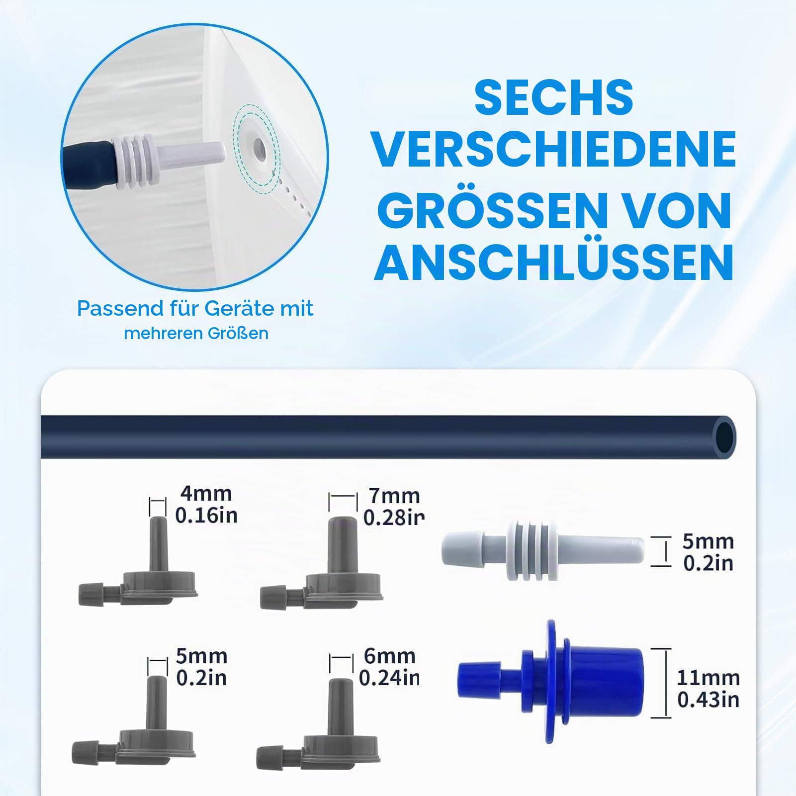 Blutdruckmanschette für Maschine, 22–42 cm, mittlere Blutdruckmessgeräte-Manschette mit 6 Universalanschlüssen, verstellbarer digitaler BP-Monitore, Ersatzgurt für Erwachsenen-Oberarm