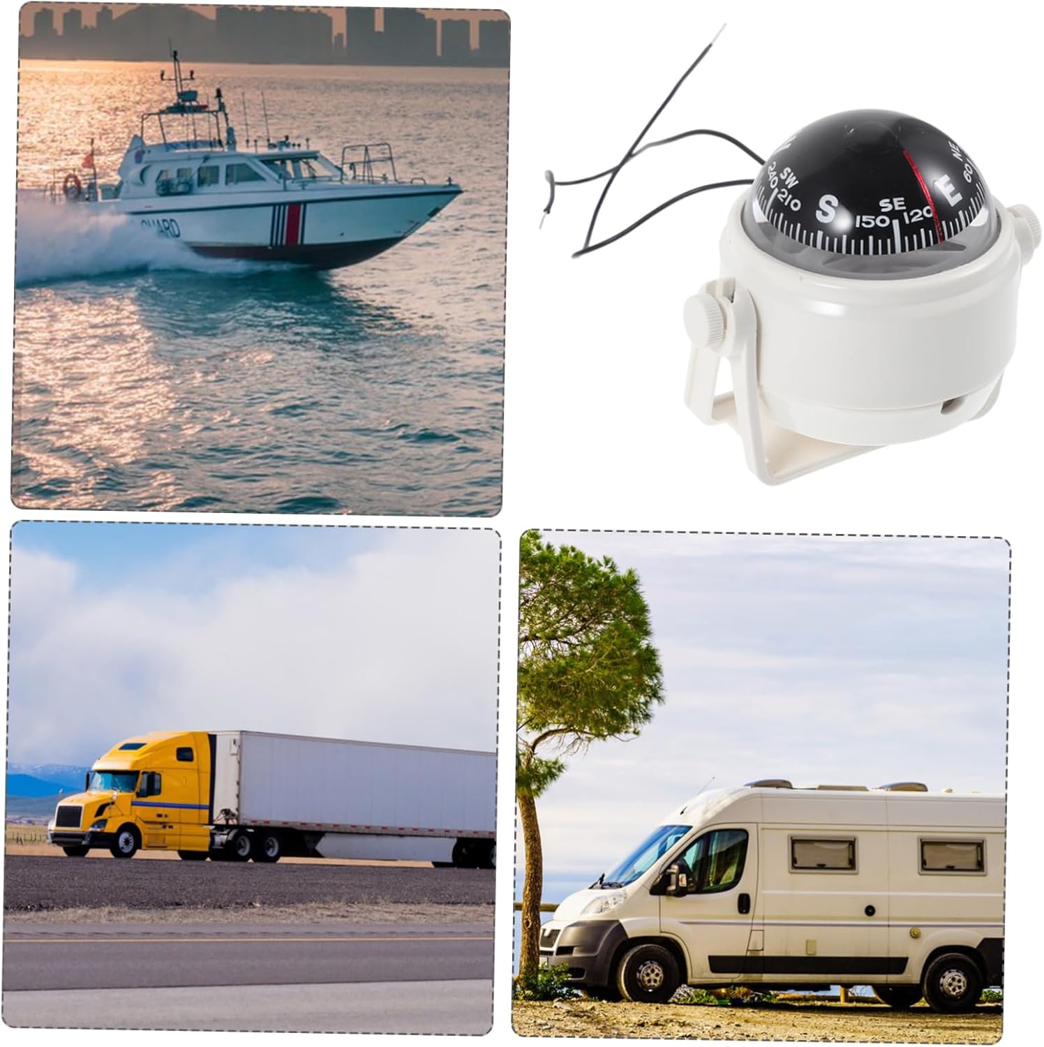 Compass Car Boat Compass Ball Compass for Boat Vehicle Mount Dashboard Compass Vehicle Navigation Boat