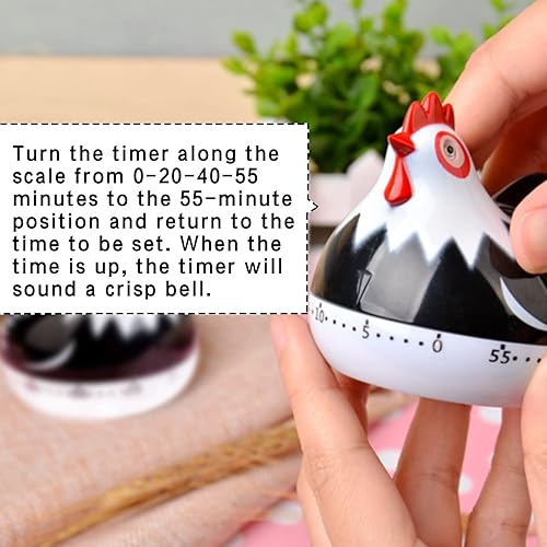 Miniatura 2 de Lindo temporizador manual de cocina de dibujos animados temporizador mecánico de cuenta regresiva de 60 minutos para gestionar la cocina el