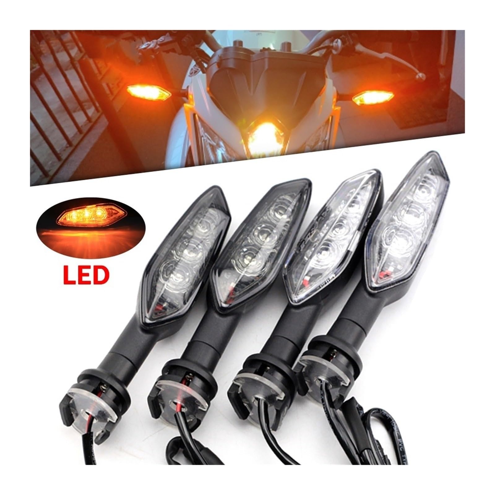 Mini uniwersalne wskaźniki Dla Yamaha MT-03 2016-2023 Motocyklowe kierunkowskazy LED