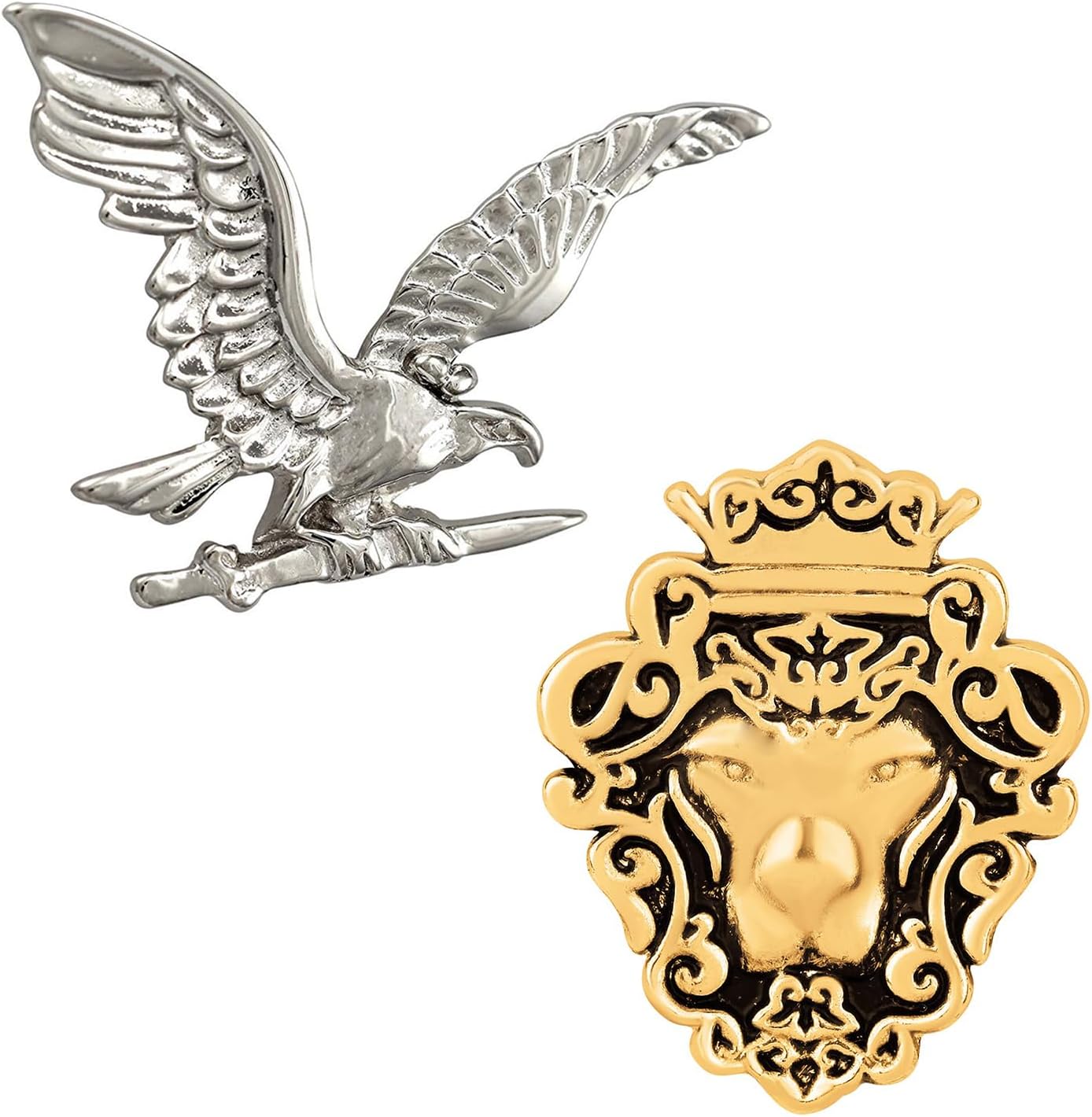 Classic Combo of Eagle-Shaped and Lion-Shaped Lapel Pin/Brooch for Men CO1104989M
