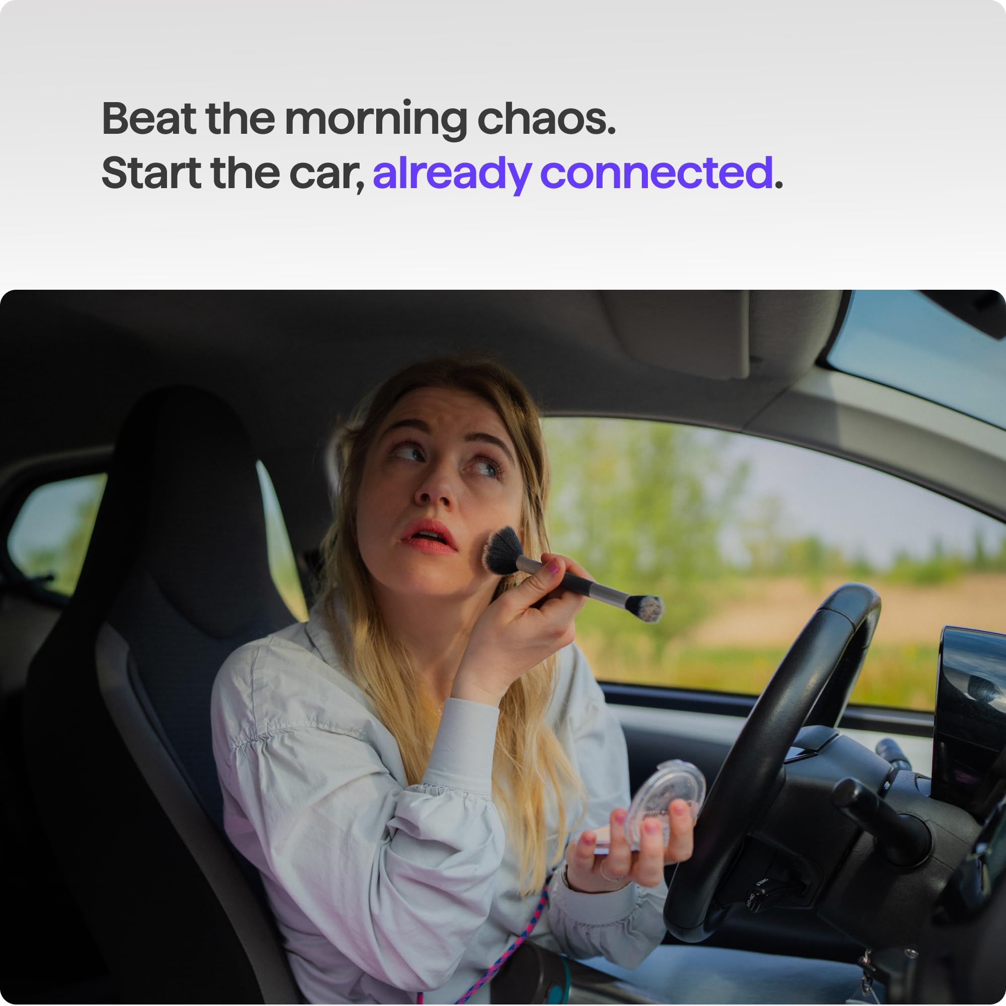 AAWireless Two+ Android Auto i Apple Carplay adapter 2 w 1 - bezprzewodowe połączenie przez Bluetooth i WiFi - nadaje się do iOS 10+ i Android 11+ - wielofunkcyjny przycisk - wyprodukowano w Europie