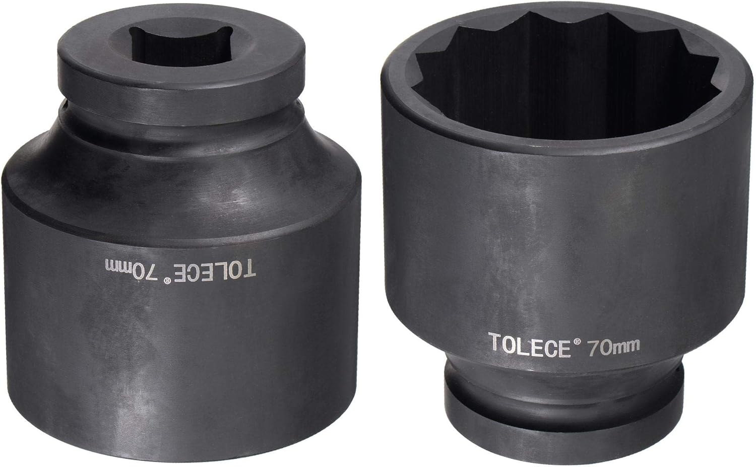 uxcell 1-Inch Drive 70mm 12-Point Impact Socket, CR-MO Steel 104mm Length, Standard Metric Sizes