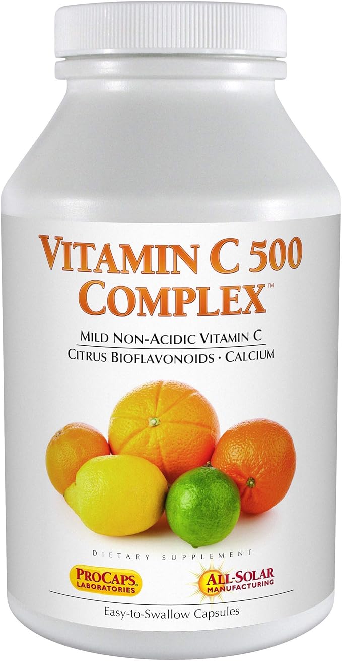 ANDREW LESSMAN Vitamin C 500 Complex 180 Capsules NonAcidic Vitamin C Plus Citrus