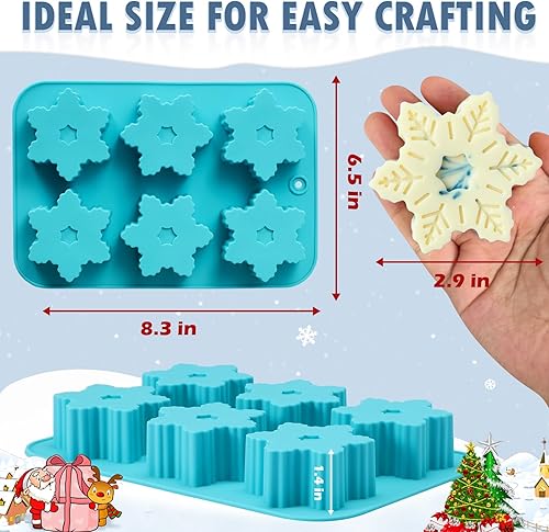 Miniatura 62 de Moldes de bomba de cacao para chocolate caliente, silicona hemisferio de 2.5 pulgadas, paquete de 3, molde semicircular, 6 cavidades, circular, sin