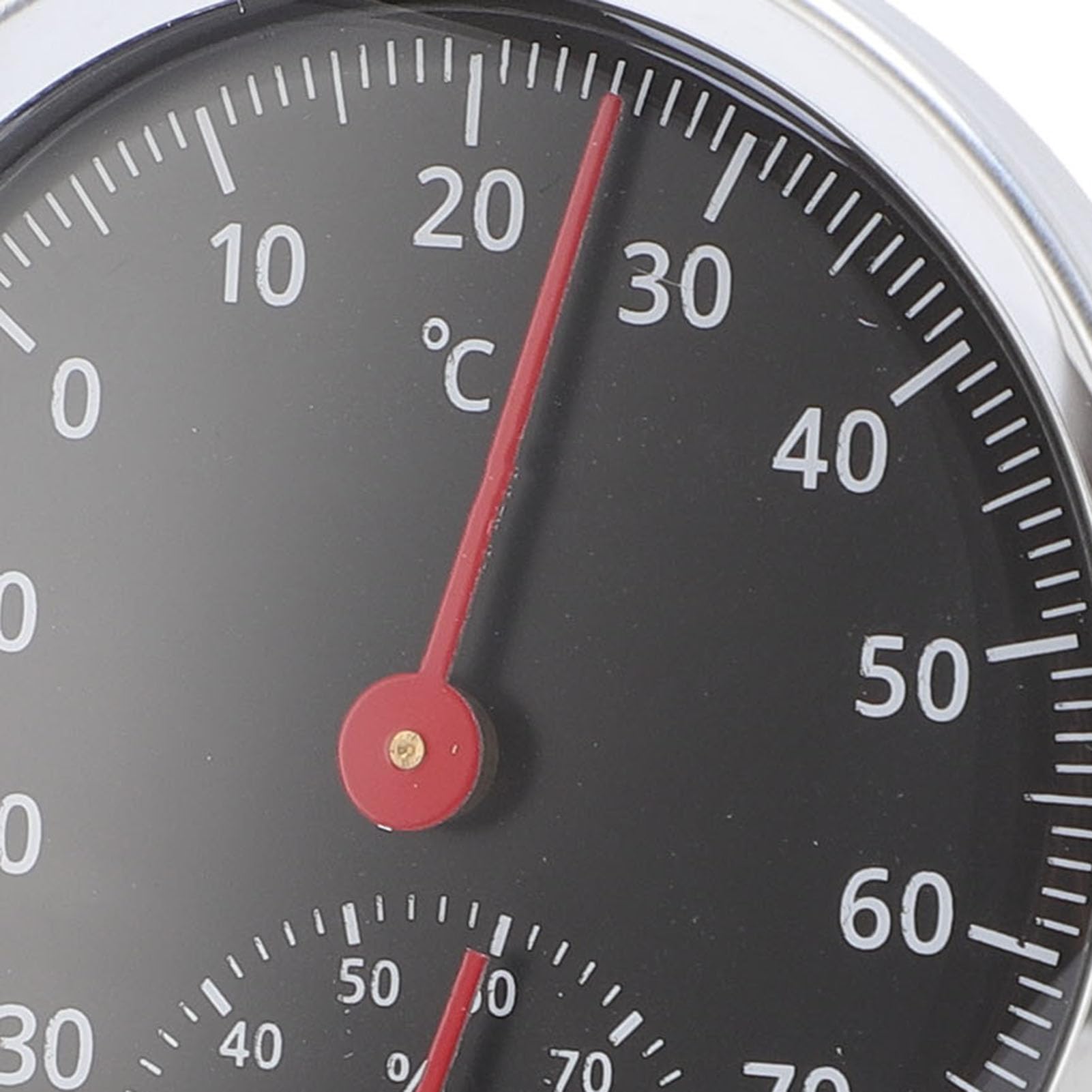 VBESTLIFE Hygromètre de Thermomètre en Voiture, Mécanique sans Batterie Compteur Extérieur Intérieur avec Haute Précision -30 ° C à 70 ° C pour la Maison, la Voiture, la Serre