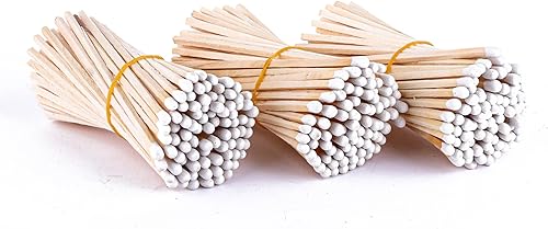 Miniatura 6 de Cerillas blancas decorativas de 2.55 pulgadas (150 unidades), fósforos de seguridad de madera largos para velas, baño, cerillas de velas, fósforos