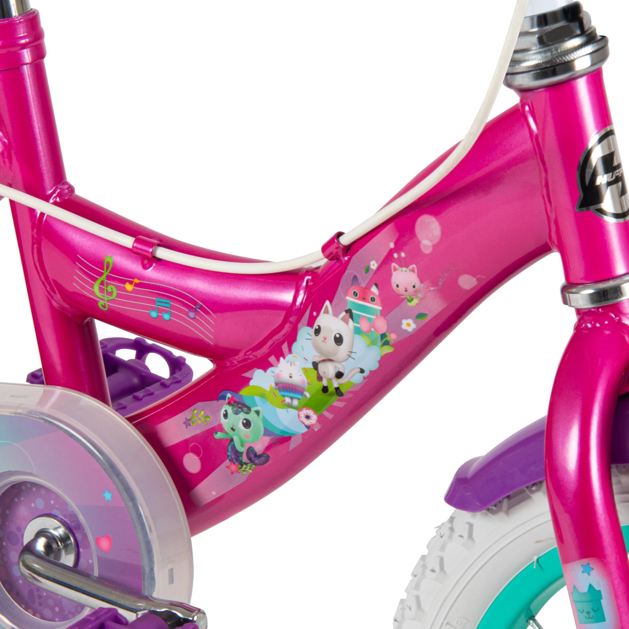 Huffy Gabby's Dollhouse - Bicicletta per bambini, 12/14/16", con ruote di supporto