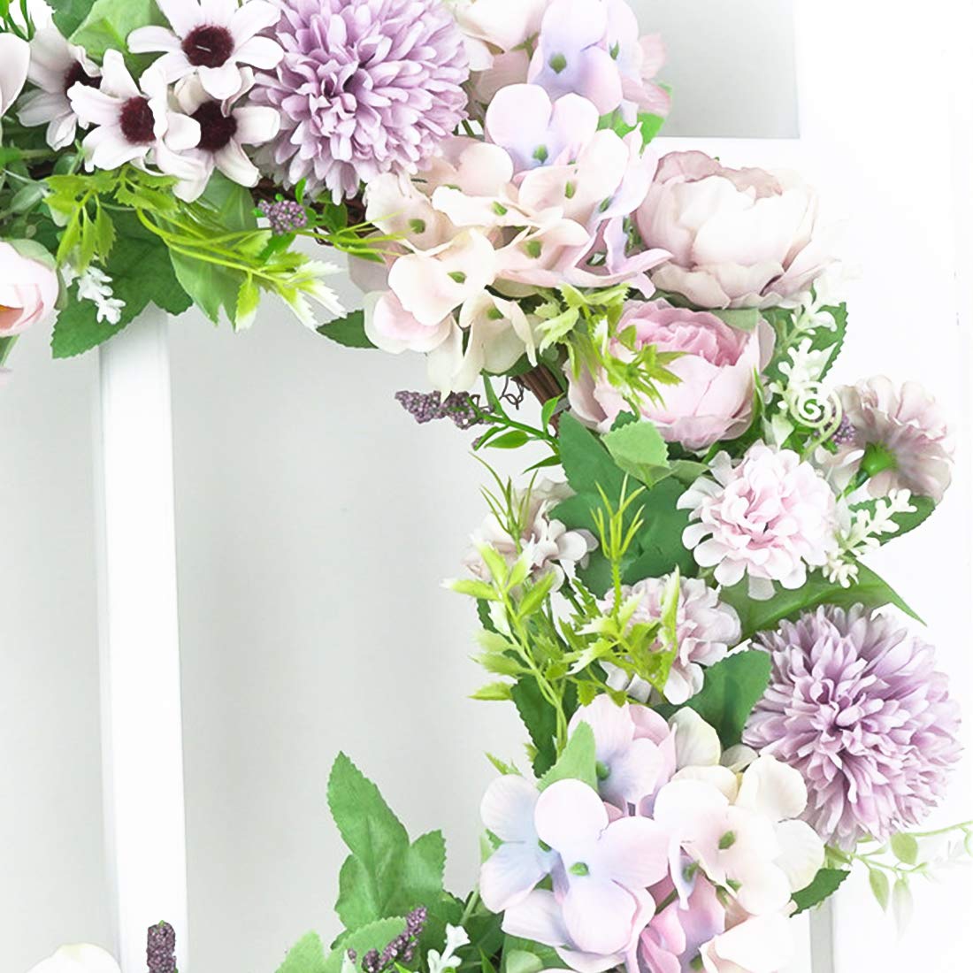Ghirlanda di fiori artificiali da 50 cm, decorazione per porta d