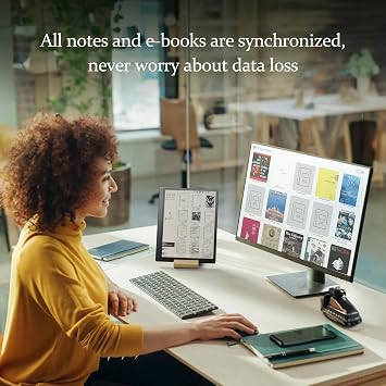 Geniatech Kloudnote Slim 10.3 Inch Digital Notebook E-Ink Tablet E-Paper Notepad for Reading and Writing E-Book with 227ppi eReader Device 2025 Version 5.3mm Ultra Thin Gray