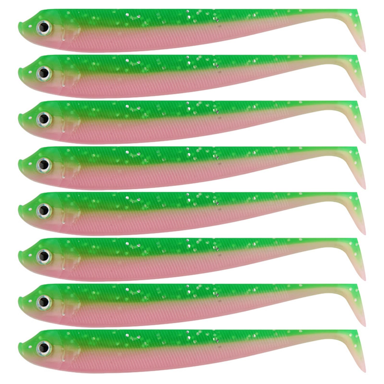 CAZSTYK 8Pcs 7.5cm Paddle Tail Swimbaits T Tail Baits Soft Fishing Lures for Trout Artificial Baits Fishing Lures Soft