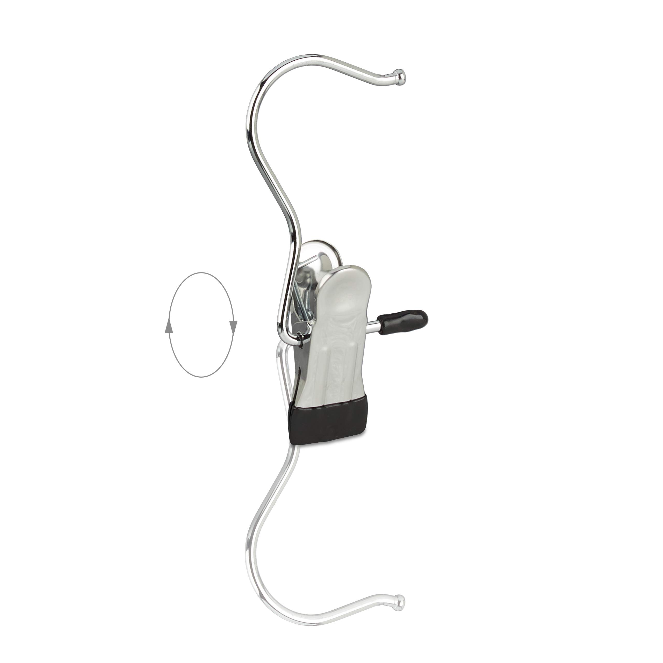 Appendistivali Con Clip Girevoli 360&deg; - Set Da 20 Per Organizzare Armadio | Relaxdays