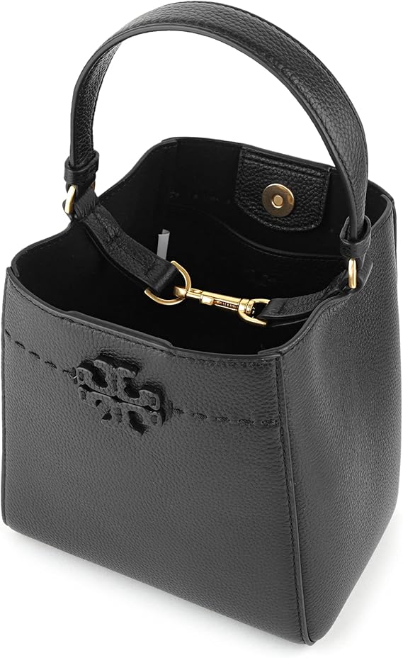 Tory Burch 74956 001 Small Bucket Bag, Black, Black