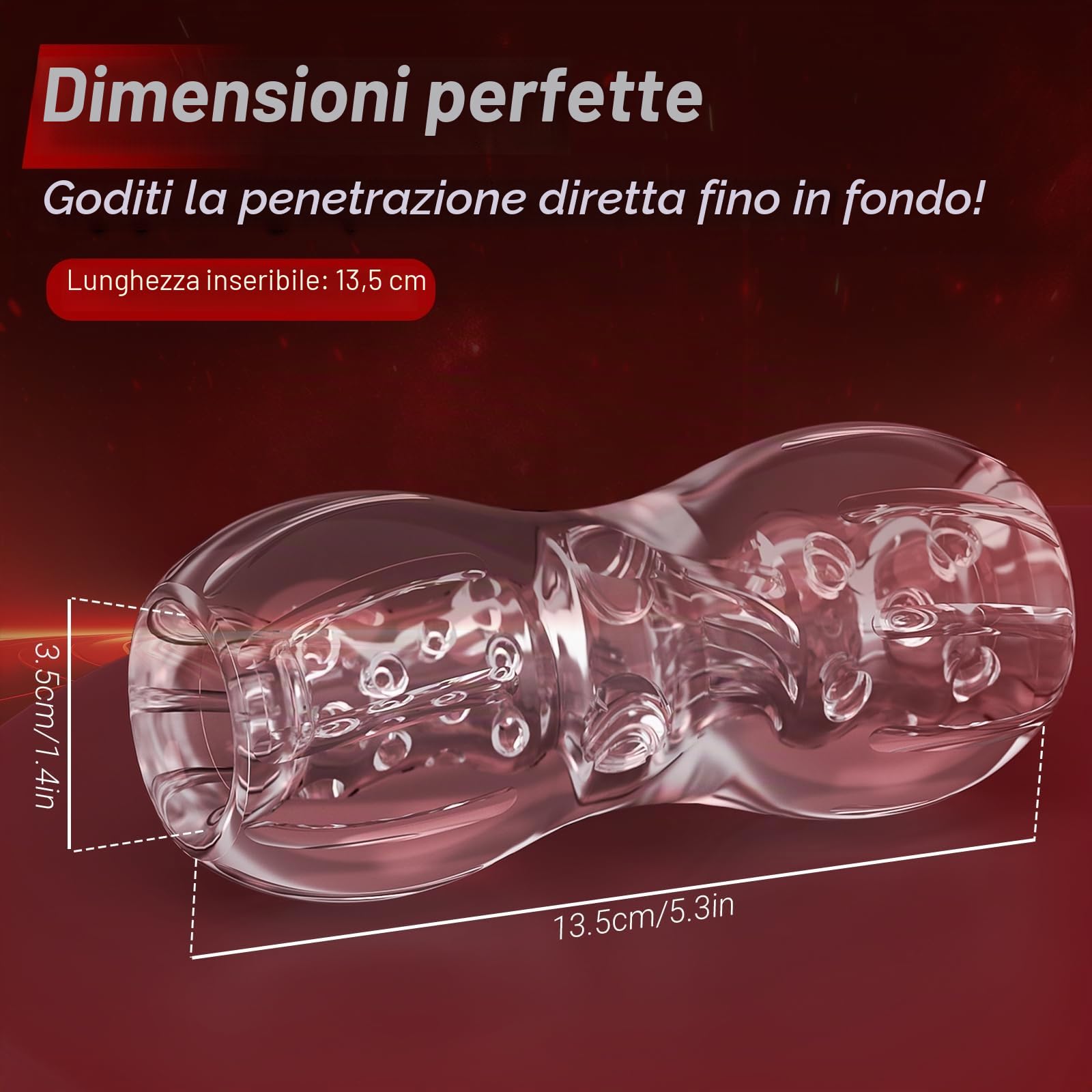 Masturbatore maschile giocattolo sessuale per uomini, con estremità aperta, giocattolo per adulti giocattolo sessuale 4mens UK, giocattolo portatile per maschi per pompini, giocattolo sessuale